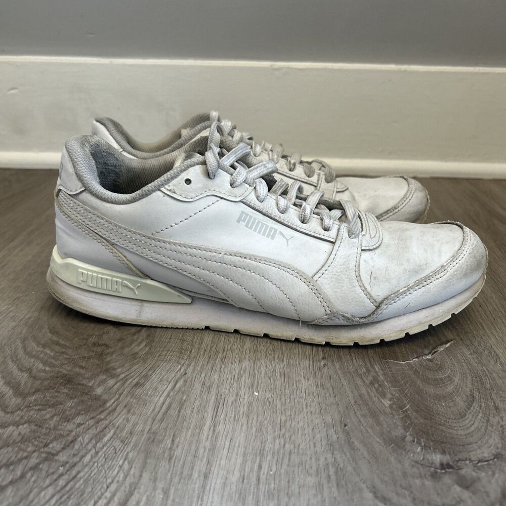 Puma St Runner V3 Shoes Mens 9 White Lace Up Casual Walking Sneakers 38485510